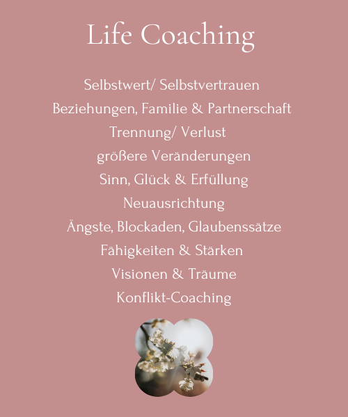 Life Coaching Themen Übersicht